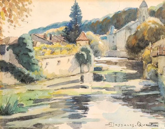Dronne &agrave;  Brantome Robert Dessalles-Quentin