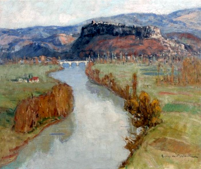 Fin d e journ&eacute;e sur Domme par Lucien Maleville