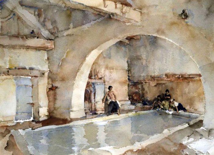 Belle poseuse&agrave; N&eacute;rac par Russell Flint