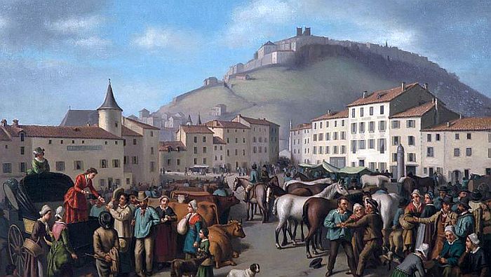 Foire à St-Flour par Edouard Onslow