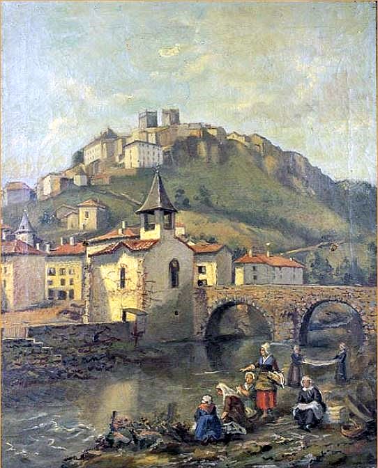 St-Flour les lavandières par Edouard Onslow