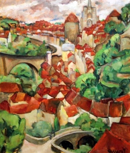 Semur en Auxois by  Mary Swanzy
