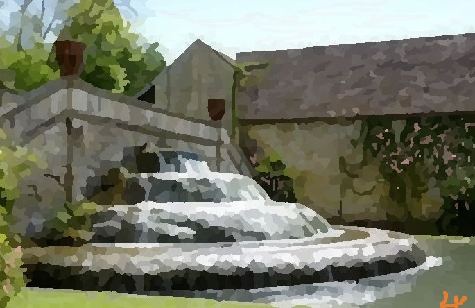 Cascade Abbaye de Fontenay par  Laura Voolu