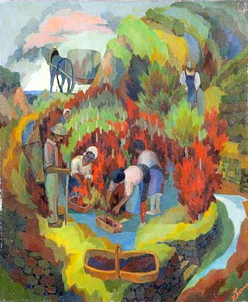 Vignoble en Bourgogne par Henri Therme