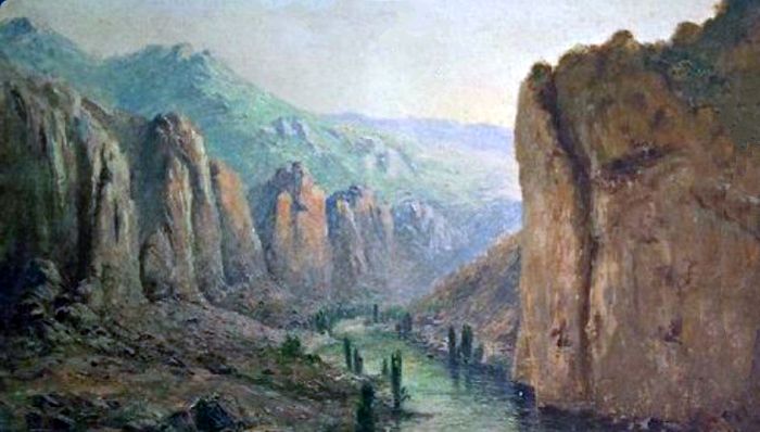 Vall&eacute;e du Lot par Eug&egrave;ne Vala