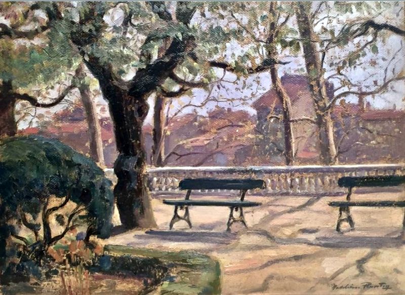 Jardin de l'&eacute;v&ecirc;ch&eacute; &agrave; Castres par Emile Paya