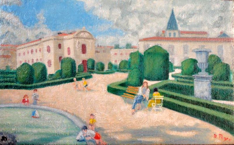 Jardin &agrave; Castres par Madeleine Plantey