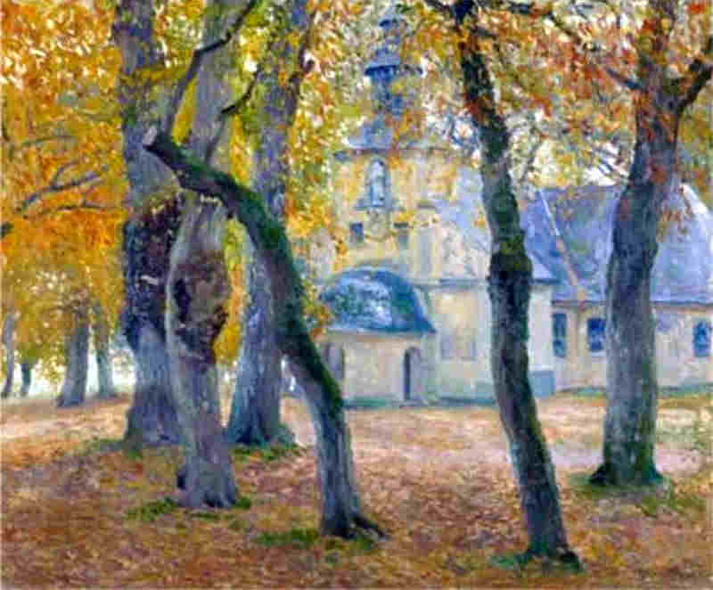 Notre-Dame de Gr&acirc;ce &agrave; Honfleur  par Guy Rose