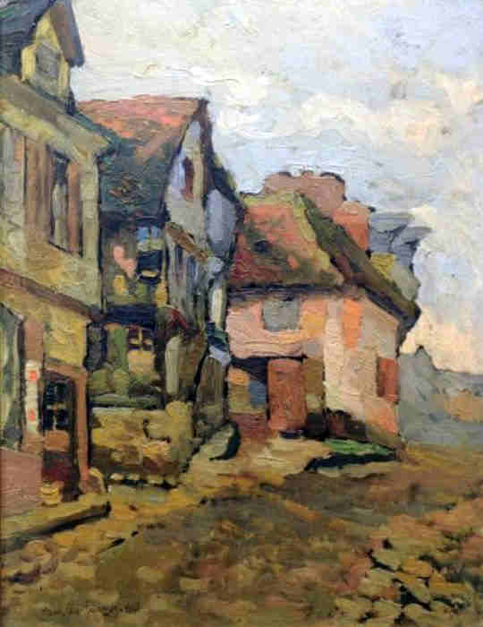 Honfleur, rue de l'Homme de Bois par Paul Elie Gernez