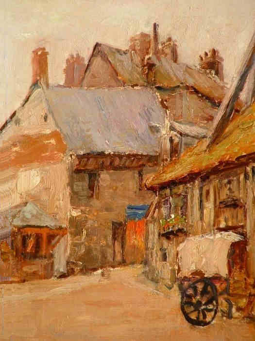 Le clocher de l'&eacute;glise Siante-Catherine &agrave; Honfleur par Alexandre Tielens