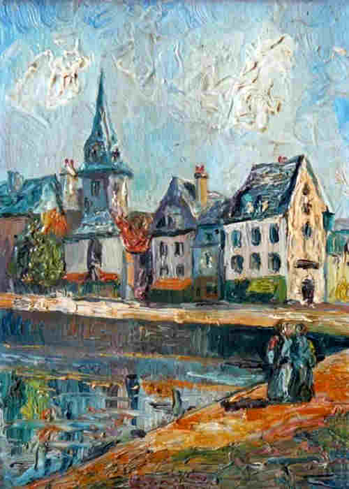 Honfleur par Adolphe Cabon