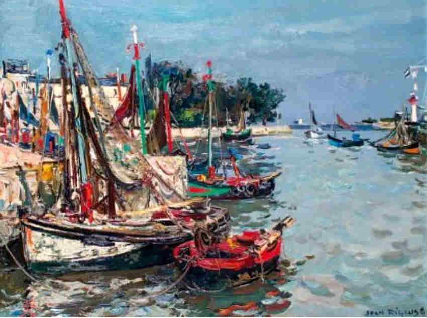 Le  port de Honfleur par Jean Rigaud