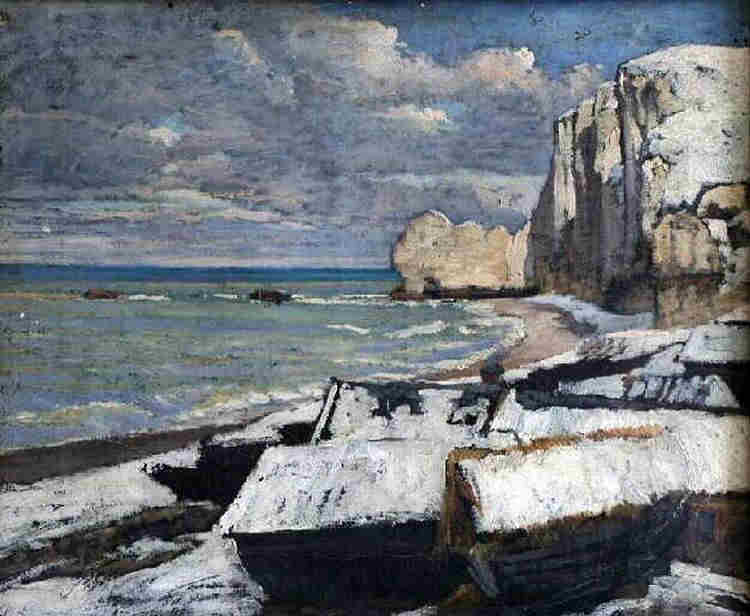 Etretat par Gustave Courbet