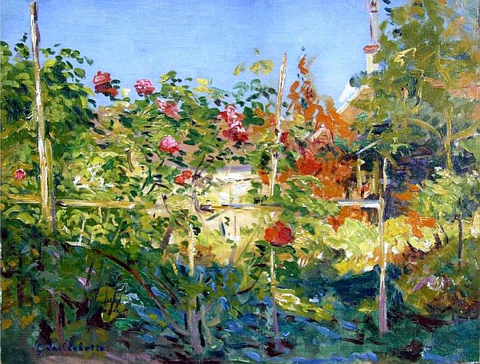 Jardin &agrave; Trouville par Gustave Caillebotte