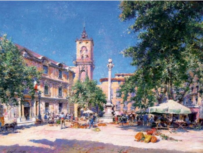 March&eacute; &agrave; Aix par Gustave Gagliardini