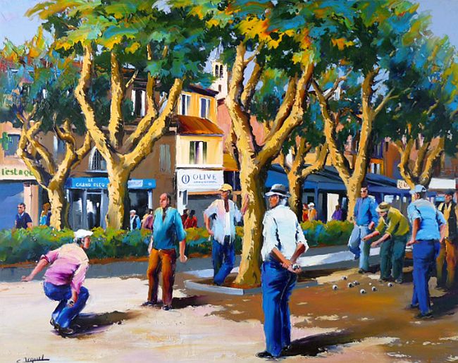 P&eacute;tanque &agrave; l'Estaque par Christian Jequel 