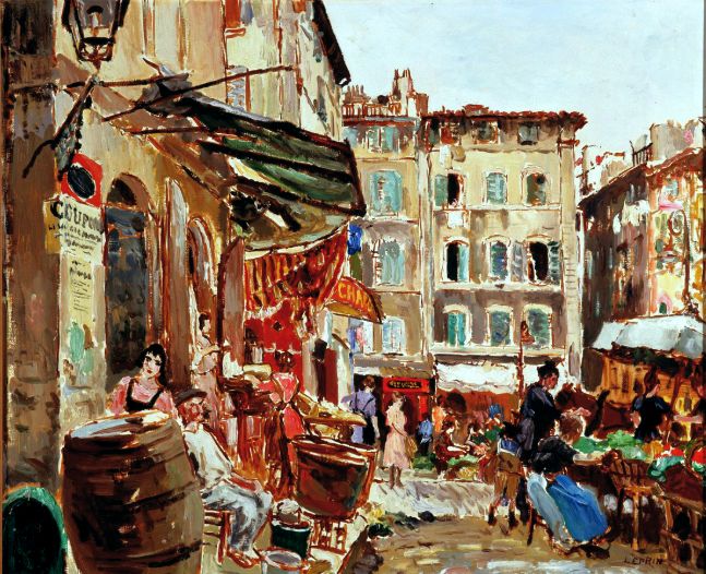 Marcch&eacute; place Lenche Marseille par Marcel Leprin