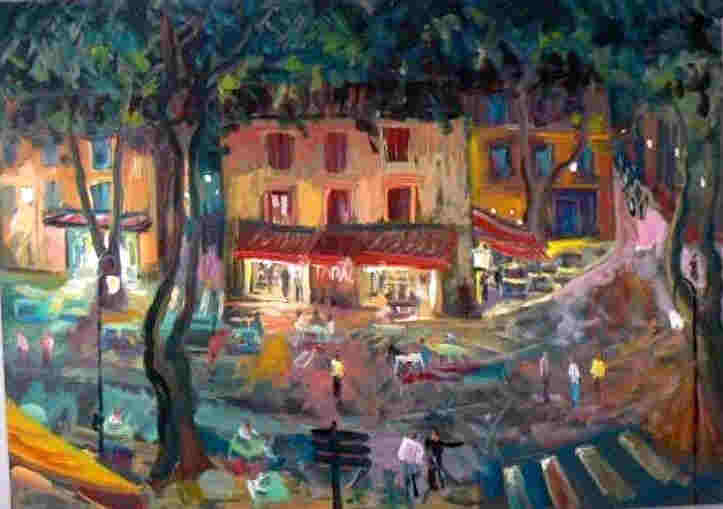 Caf&eacute;s &agrave; Trets par Fran&ccedil;ois Jaujard