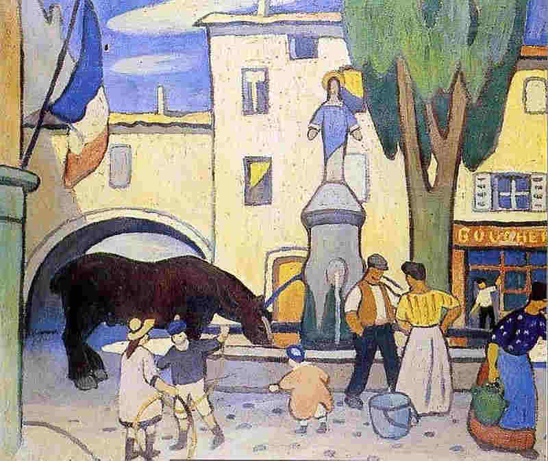 La fontaine de Trets par Louis Mathieu Verdilhan