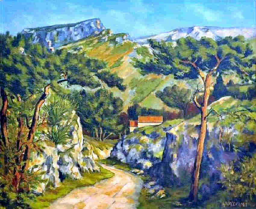 paysage aixois par Graziani