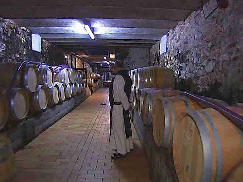 Chais  de l'abbaye de St-Honorat, de nos jours