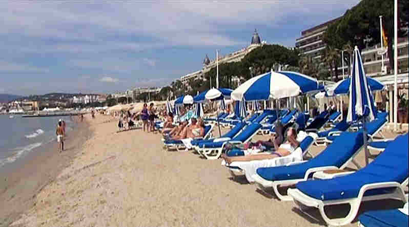 Beach at cannes