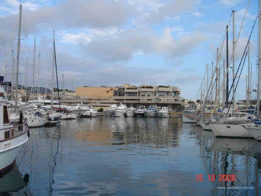 port de Cannes et palais des  Festivals