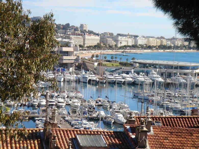 port de Cannes depuis  la Citadelle