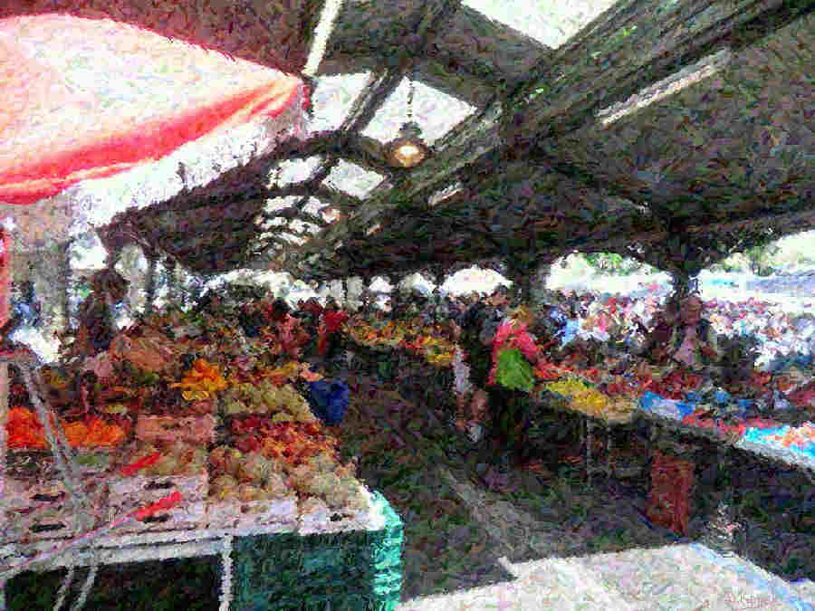 march&eacute; place gambetta &agrave; Cannes par Dan Kopel