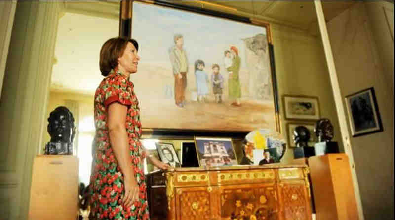 Marina Picasso dans son pavillon de Flore, &agrave; Cannes