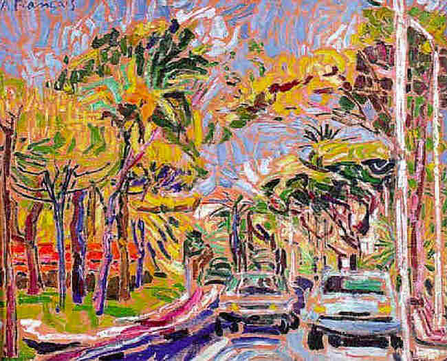 La route traversant le  jardin, &agrave; Cannes par Anne Fran&ccedil;ais