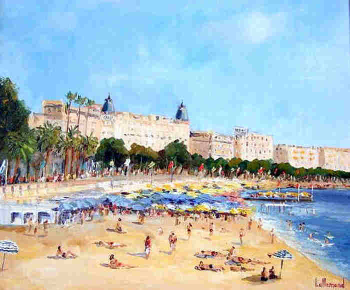 La Croisette et la  plage par Daniel lallemand