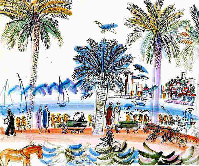 Promenade de la Croisette et le Suquet par Raoul Dufy