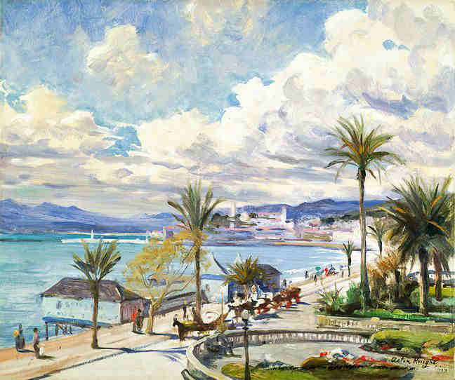 Cannes la Croisette par Louis Aston Knight