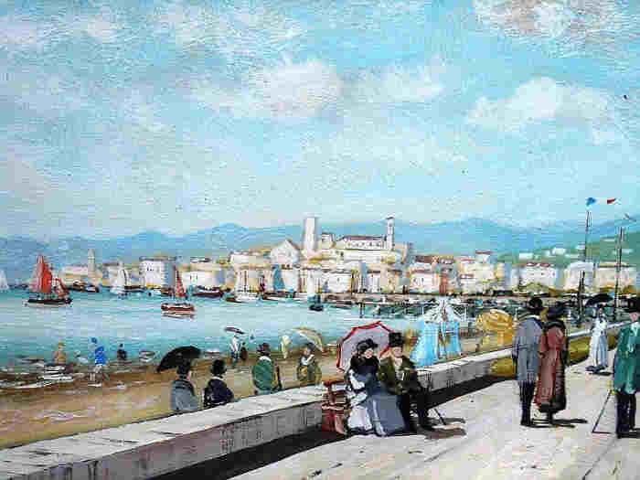 Croisette et Suquet &agrave; Cannes &agrave; la belle &eacute;poque