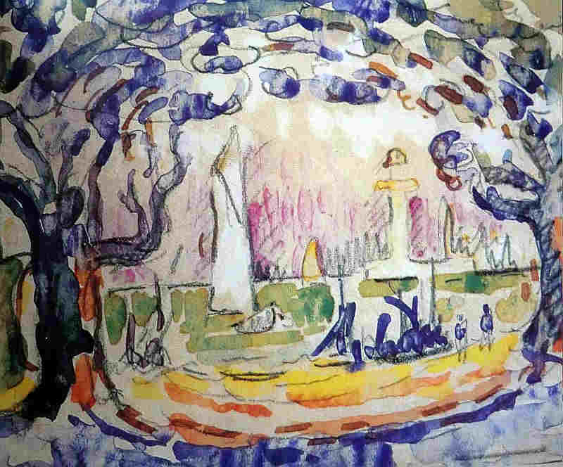 Les all&eacute;es, Cannes par Paul Signac