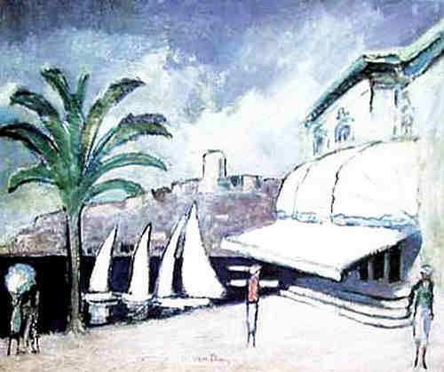 Cannes l'hiver par van Dongen