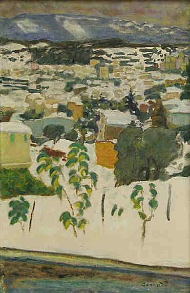 Le Cannet sous la neige  par Pierre Bonnard
