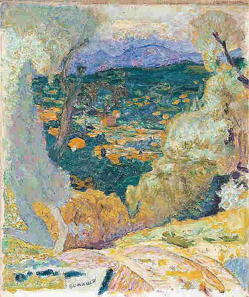 Landscape at Le Cannet  by Pierre Bonnard