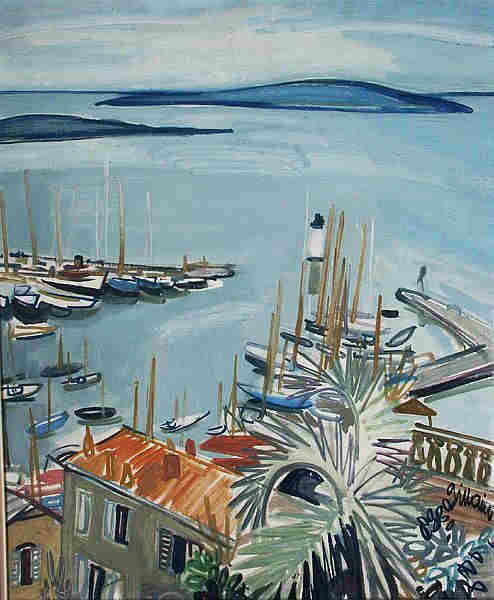 Le  vieux port de Cannes par Joseph Gillain