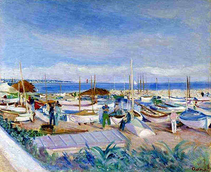 Le port de p&ecirc;che de Cannes par Lucien Adrion