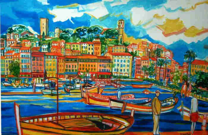 Port de Cannes et Suquet par Laurent Veyretout