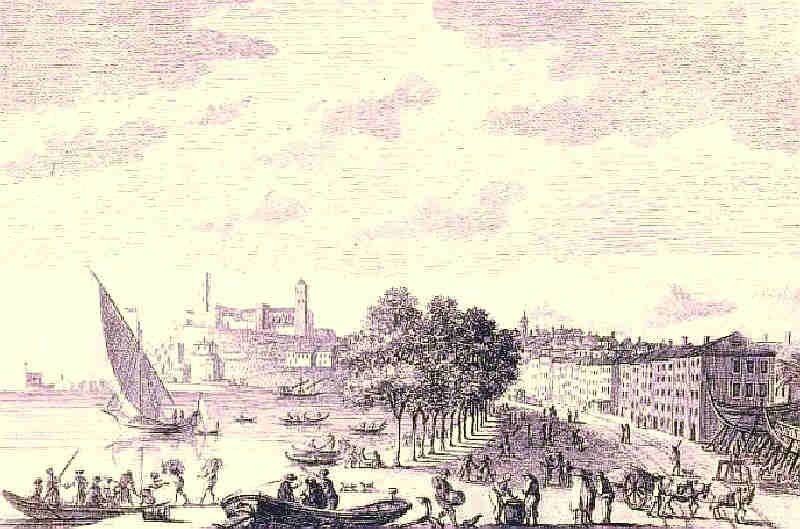 Vue du port de Cannes et du Suquet par Charles Michel Campion