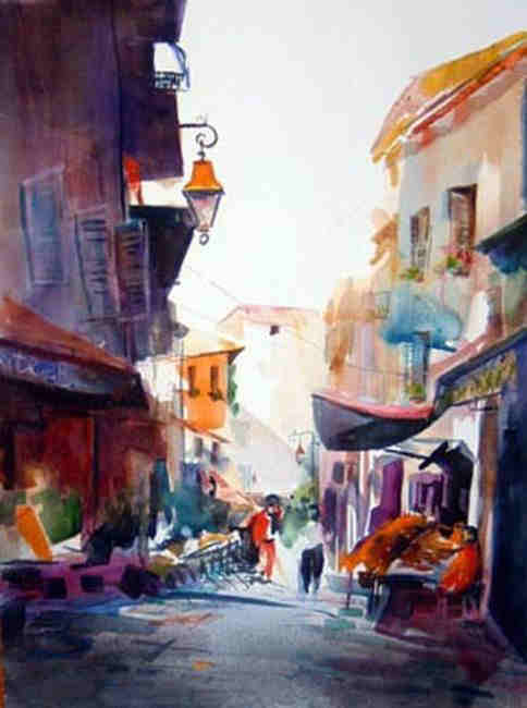 Rue du Suquet &agrave; Cannes Jane Riles