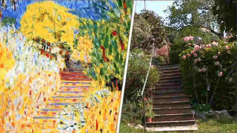 The staircase of  Le Cannet Bonnard