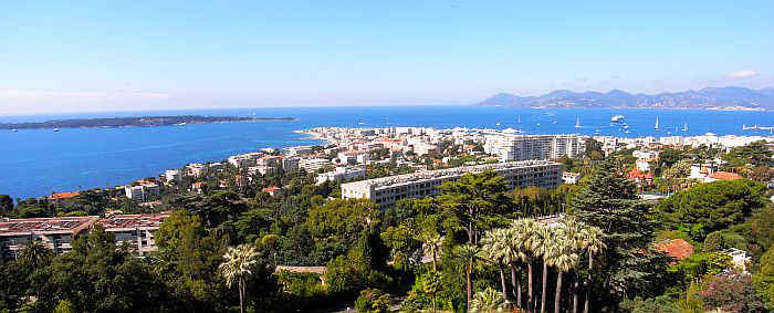 Cannes vue de la Californie