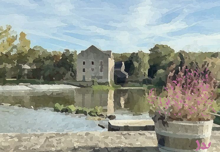 Moulin sur la Mayenne par Laura Voolu