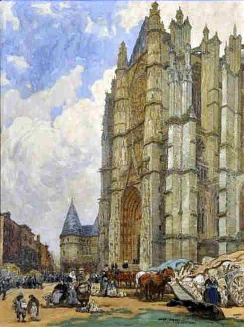 Beauvais, place de la cath&eacute;drale par Jean-Louis Lefort