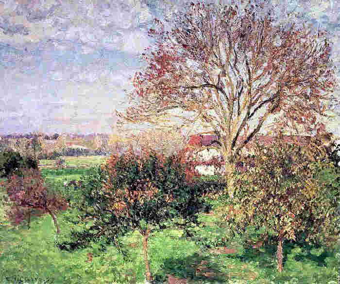 Matin d'automne &agrave; Eragny par Camille Pissaro