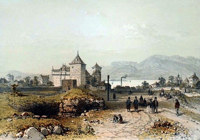 Ch&acirc;teau et lac d'Annecy